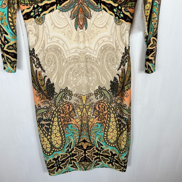 NWT Boston Proper Boho Paisley Midi Dress Sz 4 - Picture 5 of 15